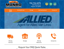 Tablet Screenshot of monromoving.com